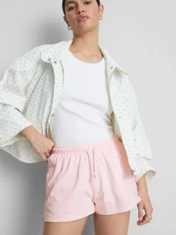 Pantalones cortos de algodón con cordón de ajuste