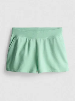Pantalones cortos de algodón con bajo abierto