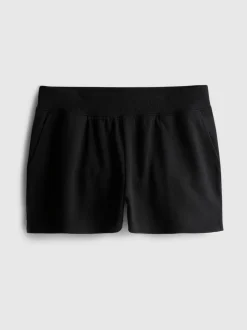 Pantalones cortos de algodón con bajo abierto