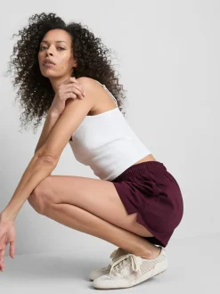 Pantalones cortos de algodón con cordón de ajuste