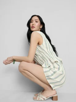 Pantalones cortos de muselina de algodón