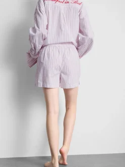 Pantalones cortos de pijama a rayas «Room service»