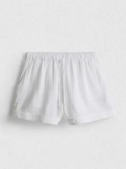 Pantalones cortos de pijama de algodón de plumeti