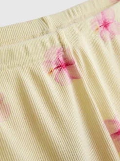 Pantalones cortos de pijama de punto acanalado