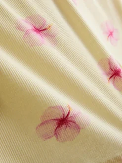 Pantalones cortos de pijama de punto acanalado