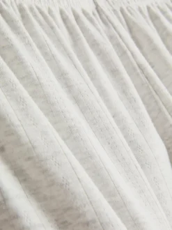 Pantalones cortos de pijama de pointelle