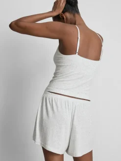 Pantalones cortos de pijama de pointelle
