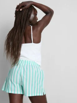 Pantalones cortos de pijama de algodón tejido