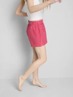 Pantalones cortos de pijama de algodón tejido