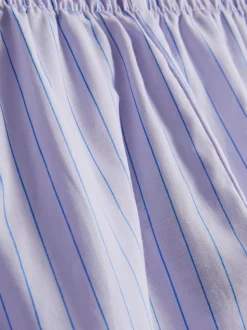Pantalones cortos de pijama de algodón con estampado