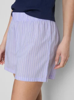 Pantalones cortos de pijama de algodón con estampado