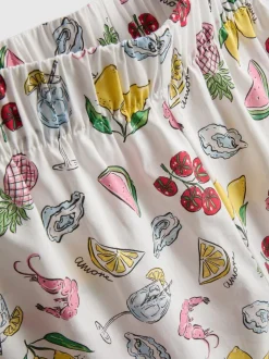Pantalones cortos de pijama tejidos en algodón