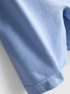 Pantalones cortos deportivos fruncidos sin costuras
