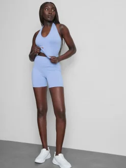 Pantalones cortos deportivos fruncidos sin costuras