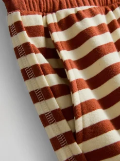 Pantalones cortos de punto de rayas con algodón