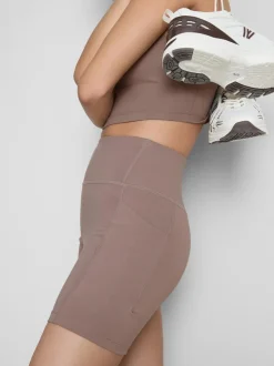 Pantalones cortos de yoga deportivos de talle alto