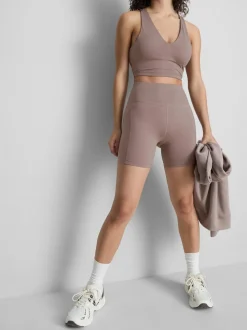 Pantalones cortos de yoga deportivos de talle alto