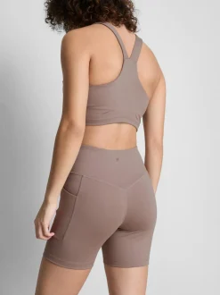 Pantalones cortos de yoga deportivos de talle alto