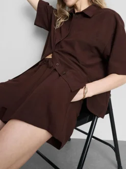 Pantalones cortos en mezcla de algodón