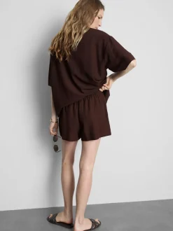 Pantalones cortos en mezcla de algodón