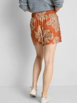 Pantalones cortos estampados de talle alto