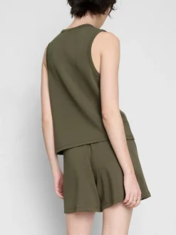 Pantalones cortos holgados en mezcla de modal