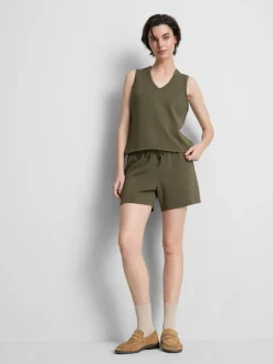 Pantalones cortos holgados en mezcla de modal