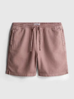 Pantalones cortos texturizados con cordón de ajuste