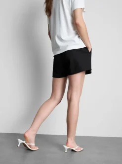 Pantalones cortos texturizados con cordón de ajuste