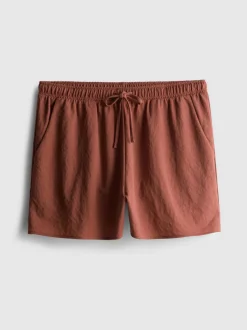 Pantalones cortos texturizados con cordón de ajuste
