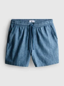 Pantalones cortos texturizados con cordón de ajuste