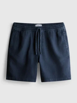 Pantalones cortos texturizados con cordón de ajuste