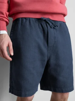 Pantalones cortos texturizados con cordón de ajuste