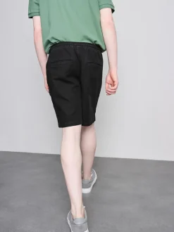 Pantalones cortos texturizados con cordón de ajuste