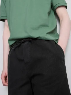 Pantalones cortos texturizados con cordón de ajuste