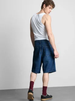 Pantalones cortos vaqueros de corte holgado