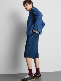 Pantalones cortos vaqueros de corte holgado