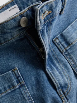 Pantalones cortos vaqueros de algodón con bolsillos