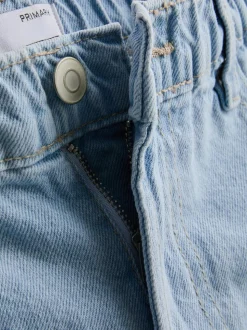 Pantalones cortos vaqueros de algodón evasé