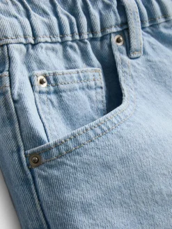 Pantalones cortos vaqueros de algodón evasé