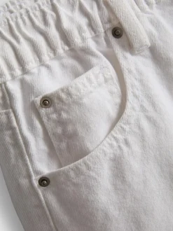 Pantalones cortos vaqueros de algodón evasé