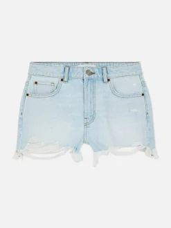 Pantalones cortos vaqueros rasgados