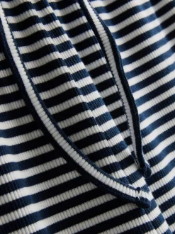 Pantalones de canalé de algodón de pernera ancha