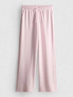 Pantalones de chándal anchos con cordón de ajuste