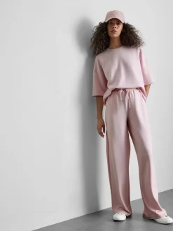 Pantalones de chándal anchos con cordón de ajuste