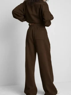 Pantalones de chándal de pernera ancha con algodón