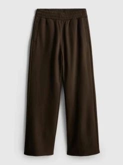 Pantalones de chándal de pernera ancha con algodón