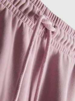 Pantalones de chándal rectos en mezcla de algodón