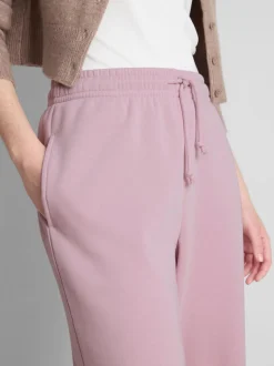Pantalones de chándal rectos en mezcla de algodón