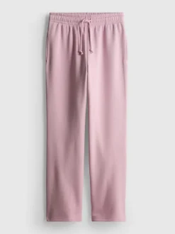 Pantalones de chándal rectos en mezcla de algodón